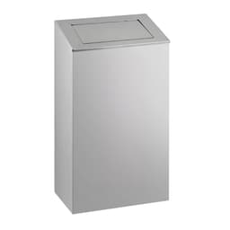 Mülleimer mit Pushklappe - 38L - Silber - Edelstahl