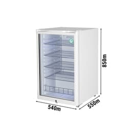 GASTRO-COOL | Barkühlschrank - 540mm - 130 Liter - mit 1 Glasflügeltür - Weiß