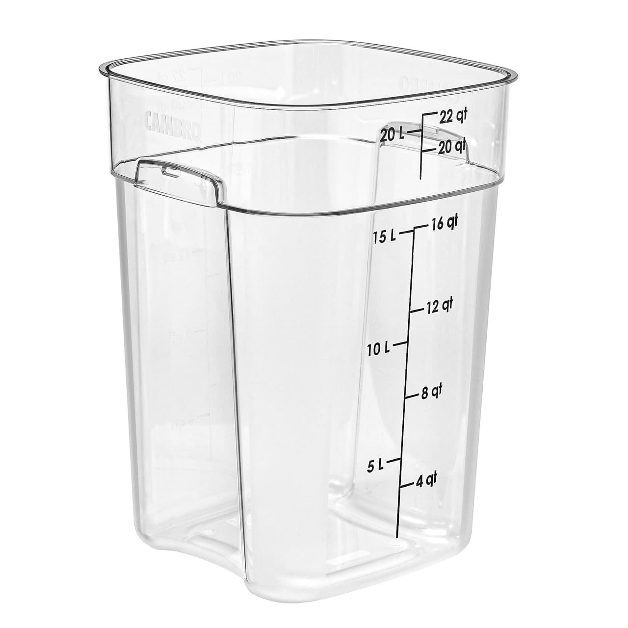 (6 Stück) CAMBRO | CAMWEAR® -  FreshPro Behälter - 20,8 Liter - Transparent