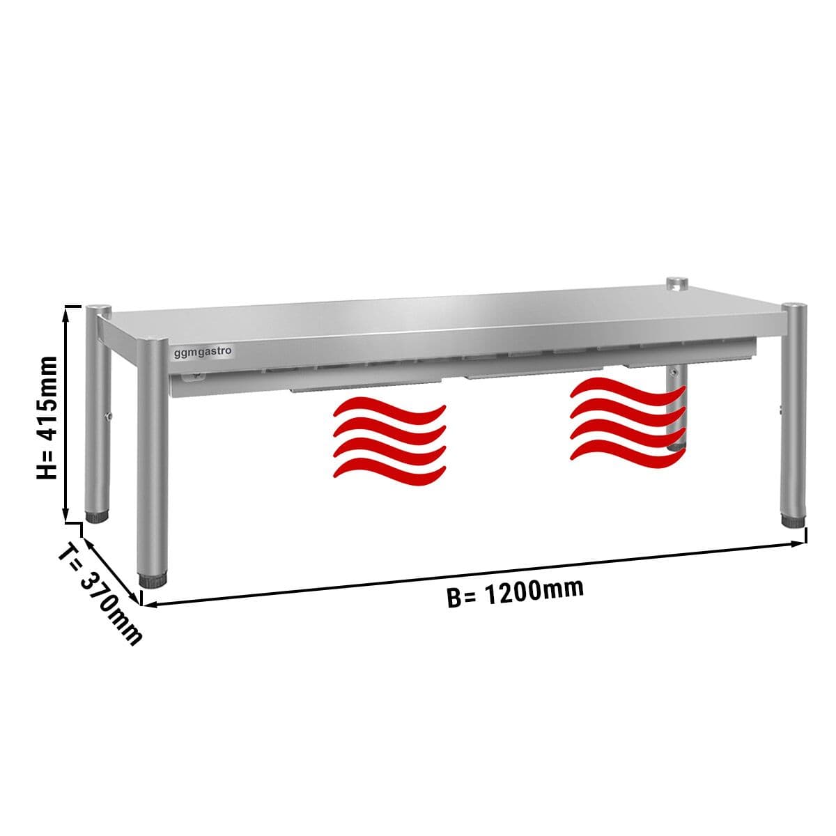 Wärmebrücke PREMIUM - 1200x370mm - mit 1 Etage - Höhe: 415mm