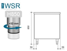 Wärmeschrank PREMIUM - 1000x700mm