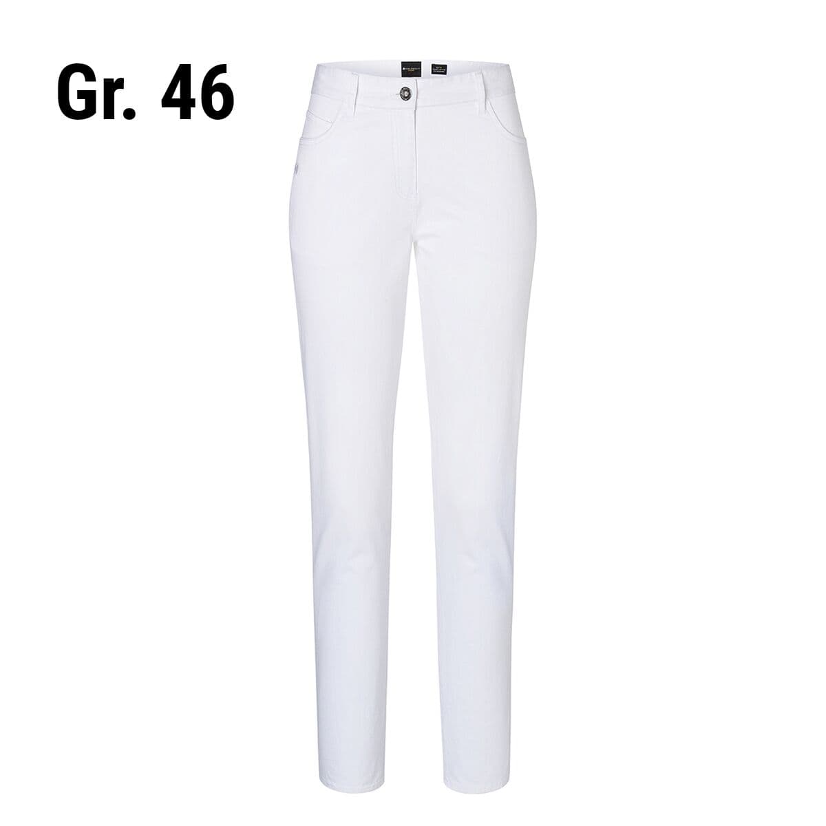 KARLOWSKY | Damen 5-Pocket-Hose - Weiß - Größe: 46