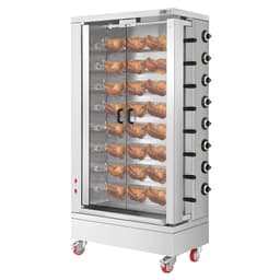 Elektro Hähnchengrill - 26,4kW -  mit 8 Spießen für bis zu 48 Hähnchen