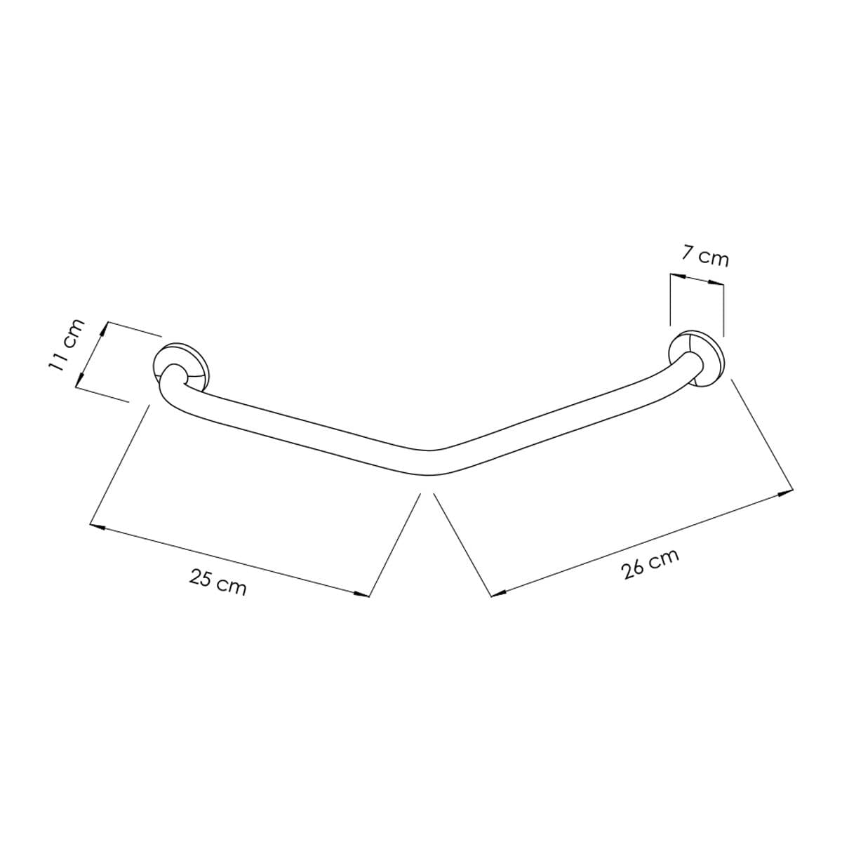 Haltegriff - Edelstahl - Länge: 260mm