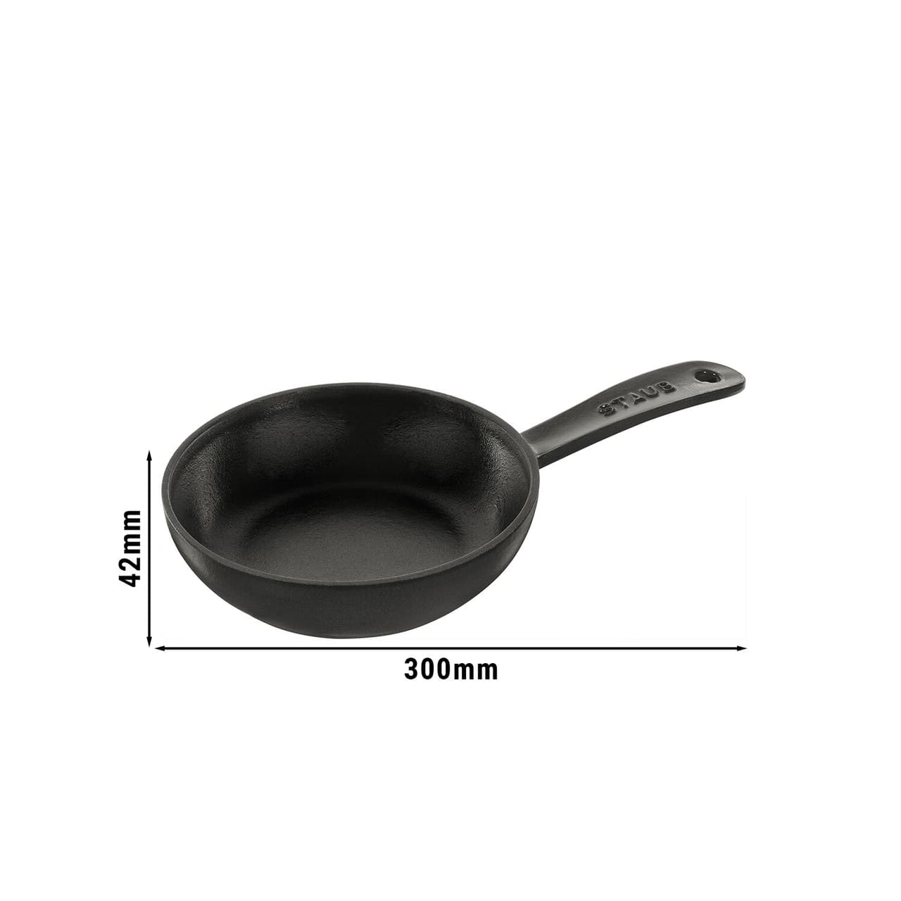 STAUB | PANS - Bratpfanne - Ø 160mm - Gusseisen - Schwarz | rund