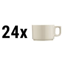 (24 Stück) PERA Creme - Kaffee-/ Teetasse - 70 cc