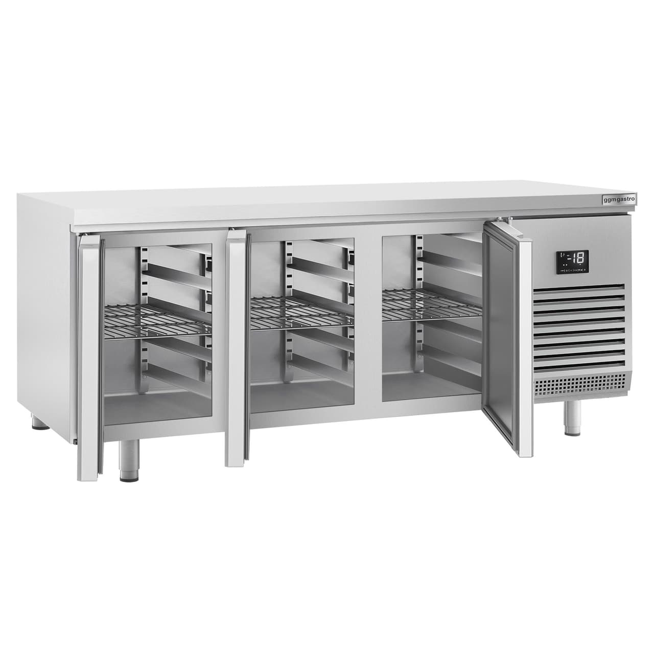 Bäckereitiefkühltisch Premium PLUS - 2185x800mm - mit 3 Türen