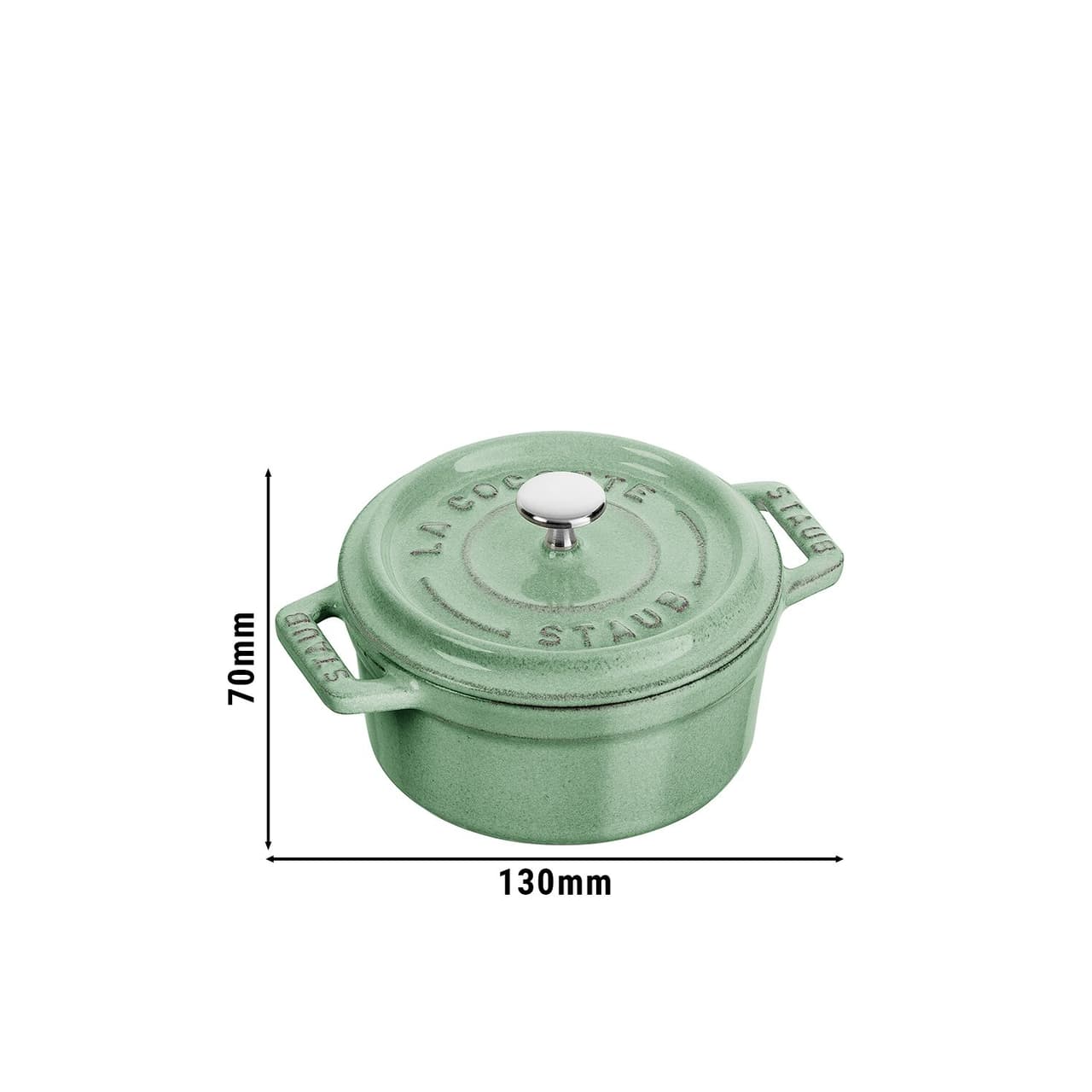 STAUB | LA COCOTTE - Mini Cocotte - Ø 100mm - Gusseisen - Salbeigrün