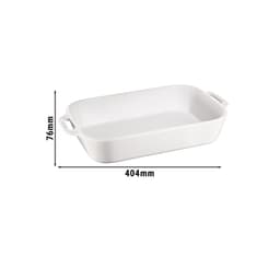 STAUB | CERAMIQUE - Auflaufform - 340x240mm - Keramik - Reinweiß