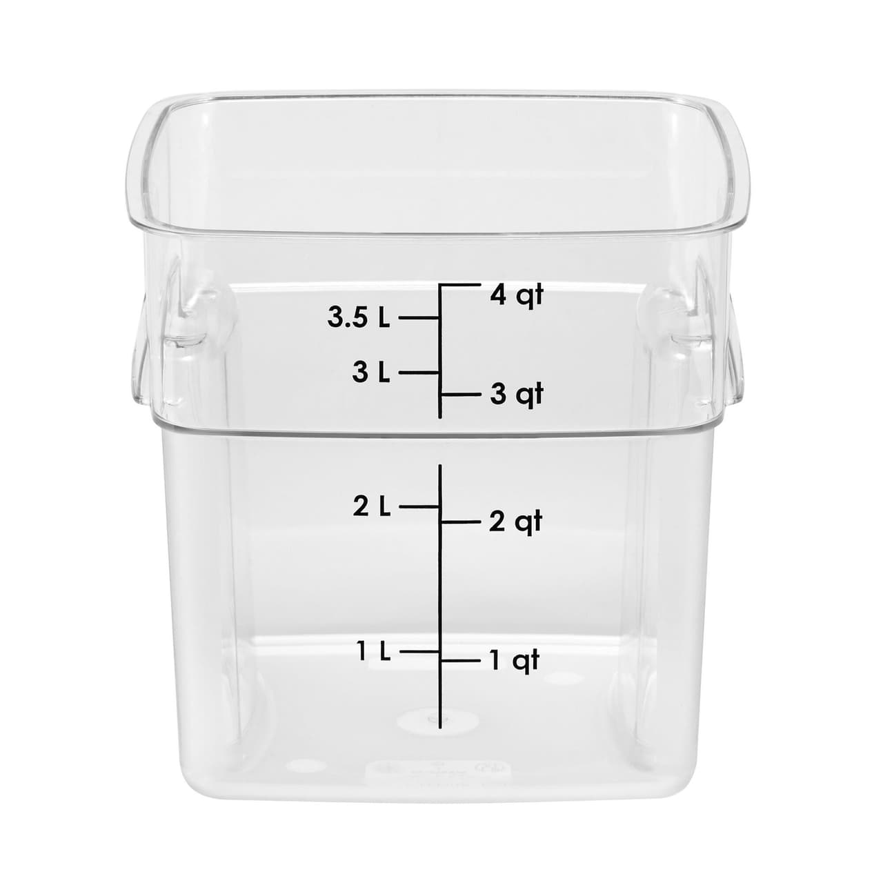 (6 Stück) CAMBRO | CAMWEAR® -  FreshPro Behälter - 3,8 Liter- Transparent