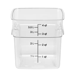 (6 Stück) CAMBRO | CAMWEAR® -  FreshPro Behälter - 3,8 Liter- Transparent