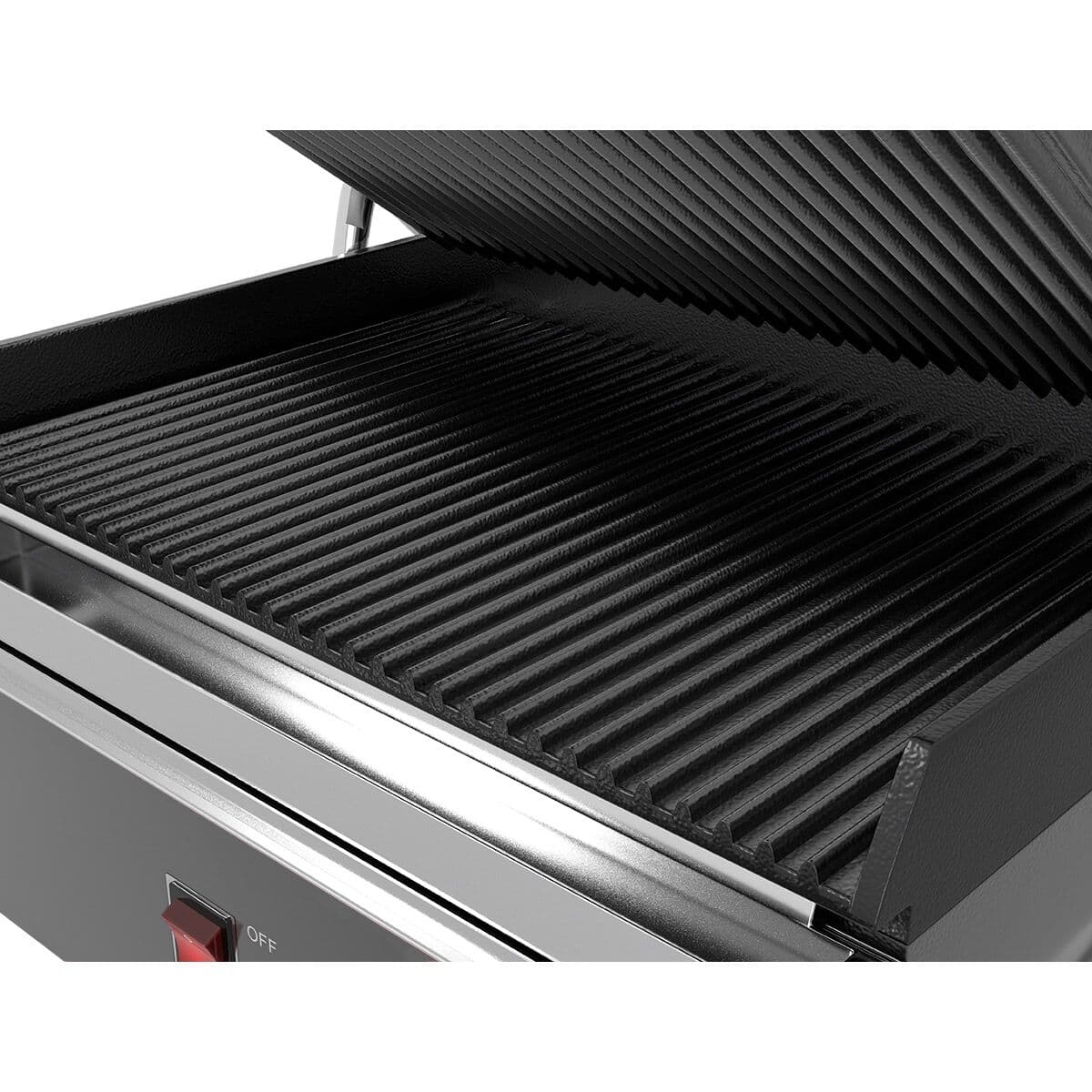 Kontaktgrill - 2,2 kW - Digital - oben & unten Gerillt - Grillfläche: 350x240mm