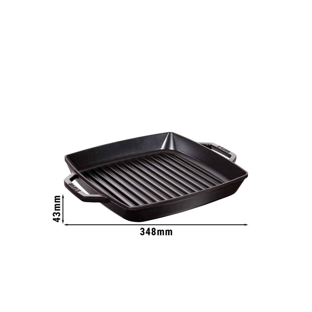 STAUB | GRILL PANS - Grillpfanne - 280x280mm - Gusseisen - Schwarz