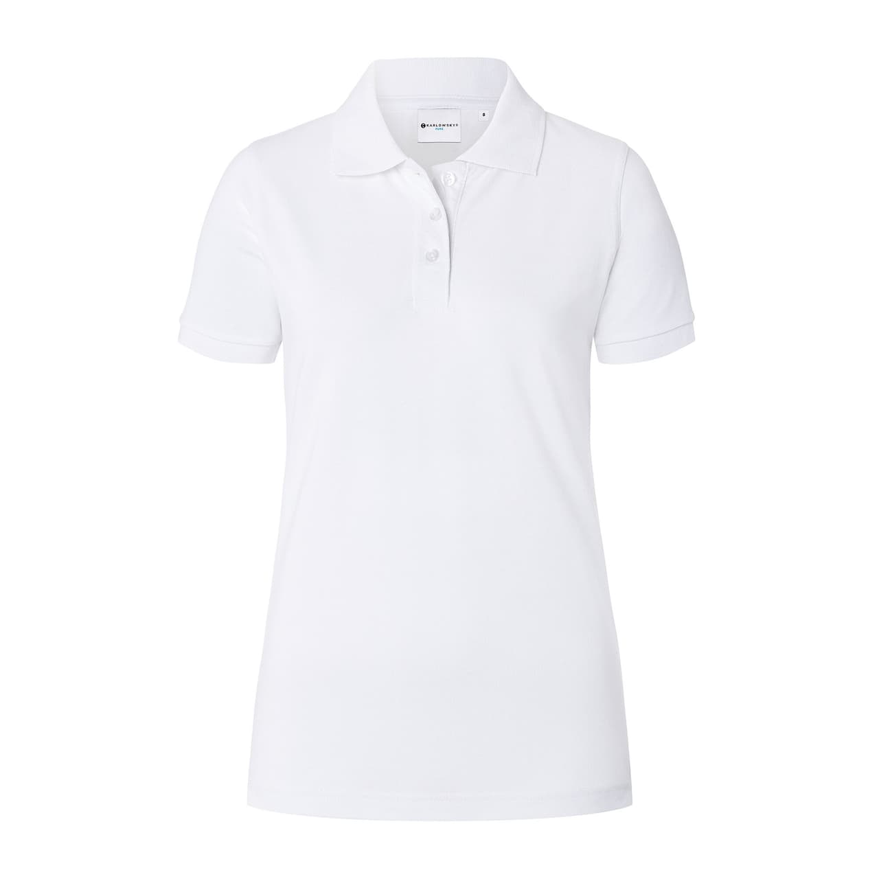 KARLOWSKY | Damen Workwear Poloshirt Basic - Weiß - Größe: 3XL