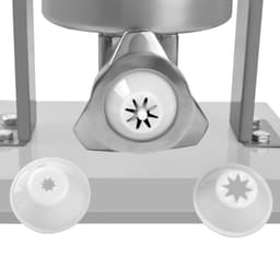 Manueller Wurstfüller & Churromaschine  - 7 Liter - Edelstahl - inkl. 4 Wurstfüller- & 3 Churro-Aufsätze