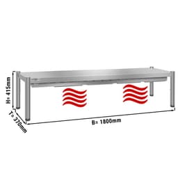 Wärmebrücke PREMIUM - 1800x370mm - mit 1 Etage - Höhe: 415mm