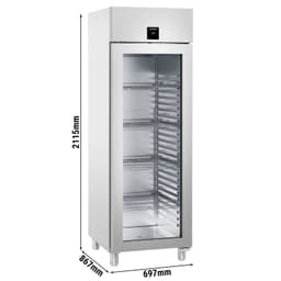 LIEBHERR | Kühlschrank Edelstahl PERFECTION - 486 Liter - GN 2/1 - Innen Edelstahl - mit 1 Glastür