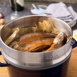 STAUB | LA COCOTTE - Cocotte mit Dämpfeinsatz - Ø 260mm - Gusseisen - Dunkelblau