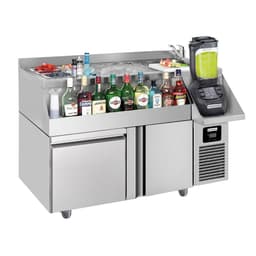 Bar- & Getränkekühltisch - 1200x600mm - 150 Liter - mit 1 Tür, 1 Schublade 1/1 & Ablagen