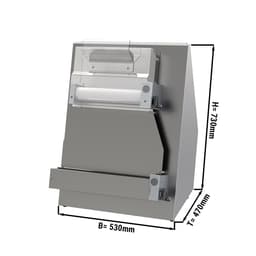 Teigausroller - für 400mm Pizzateig