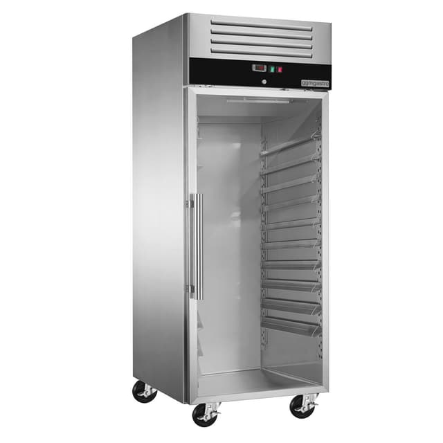 Bäckerei-Kühlschrank Edelstahl PREMIUM - EN 60x80 - 800 Liter - mit 1 Glastür