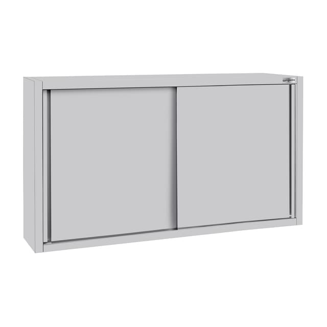 Edelstahl Wandhängeschrank ECO - 1600x400mm - mit Schiebetür 1000mm hoch