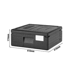 CAMBRO | CAM GOBOX® - Toploader Pizza Box - für 2 Pizzen - Schwarz