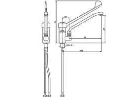 Einloch Mischbatterie 3000 - mit Schwenkhahn & Einhebelmischer