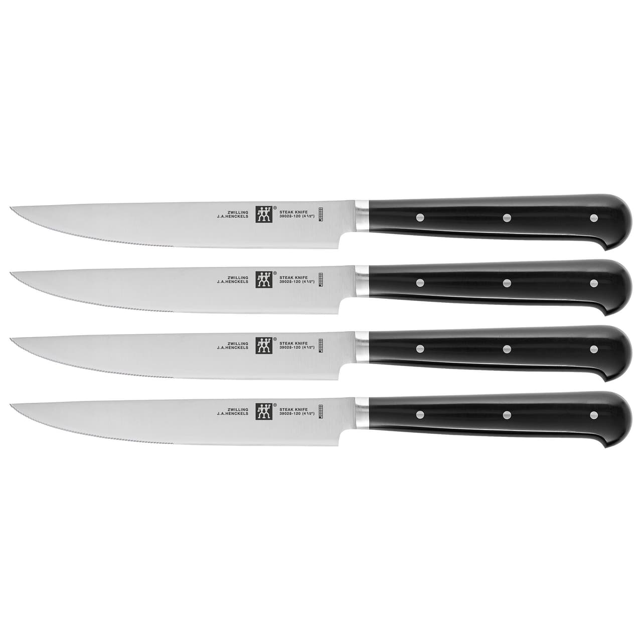 ZWILLING | STEAK-SETS - Steakmesserset mit Wellenschliff - 4-tlg