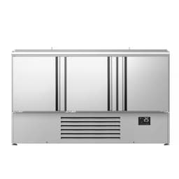 Saladette Premium PLUS - 1460mm - 3 Türen - mit Einlass für 9 x GN 1/3 & 6x GN 1/6 & Edelstahldeckel