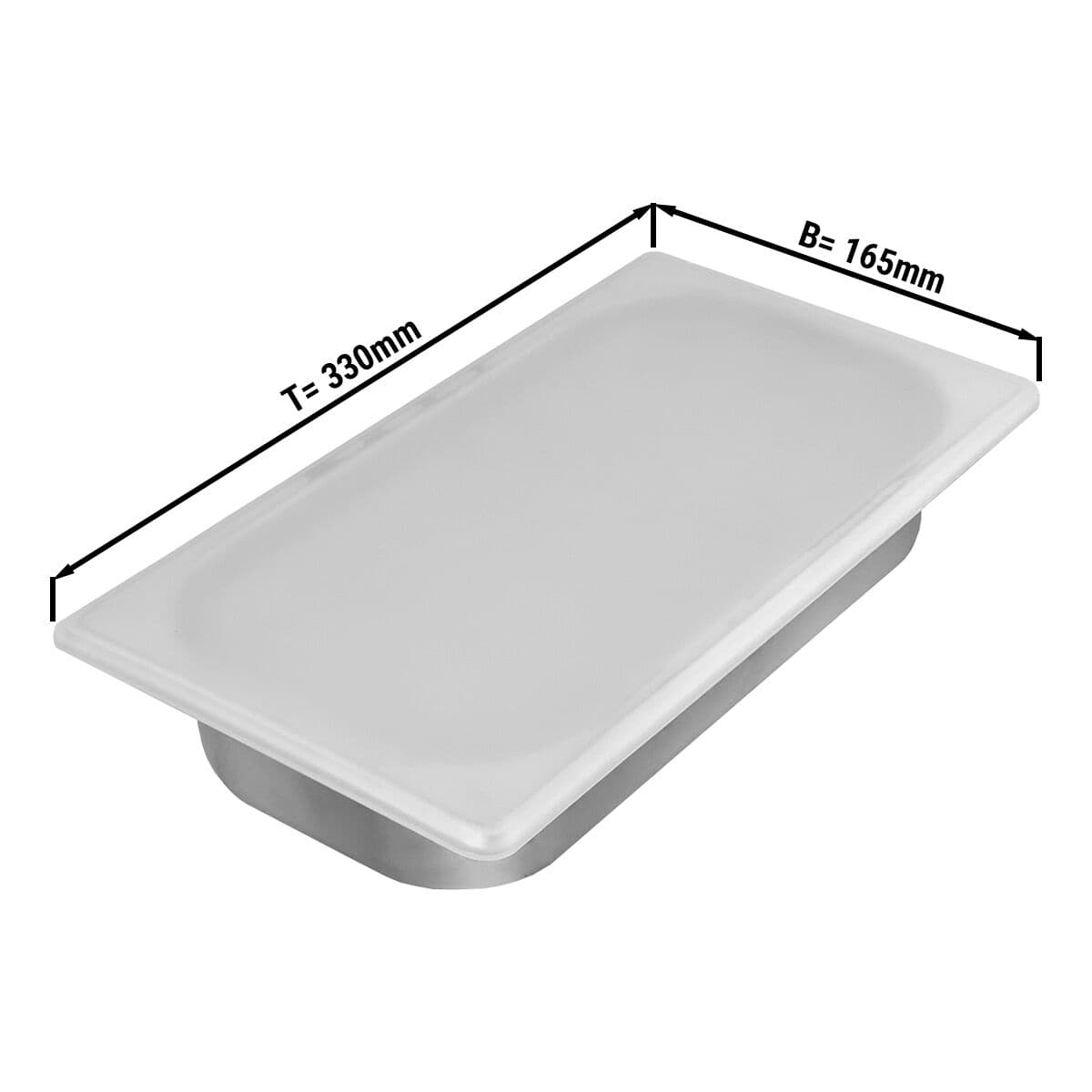 Silikondeckel für GN 1/3 Behälter & Eisbehälter (176 x 325 mm)