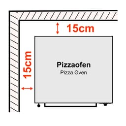 Gas Pizzaofen - 4x 30cm - Digital