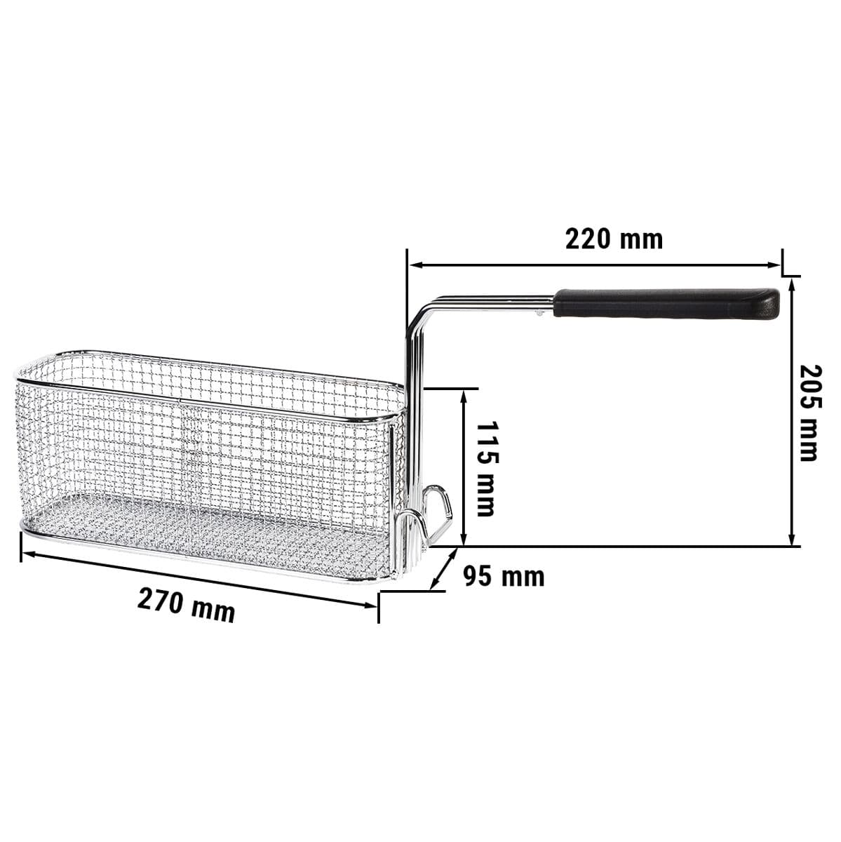 Fritteusenhalbkorb - für Elektro Fritteusen Serie 700