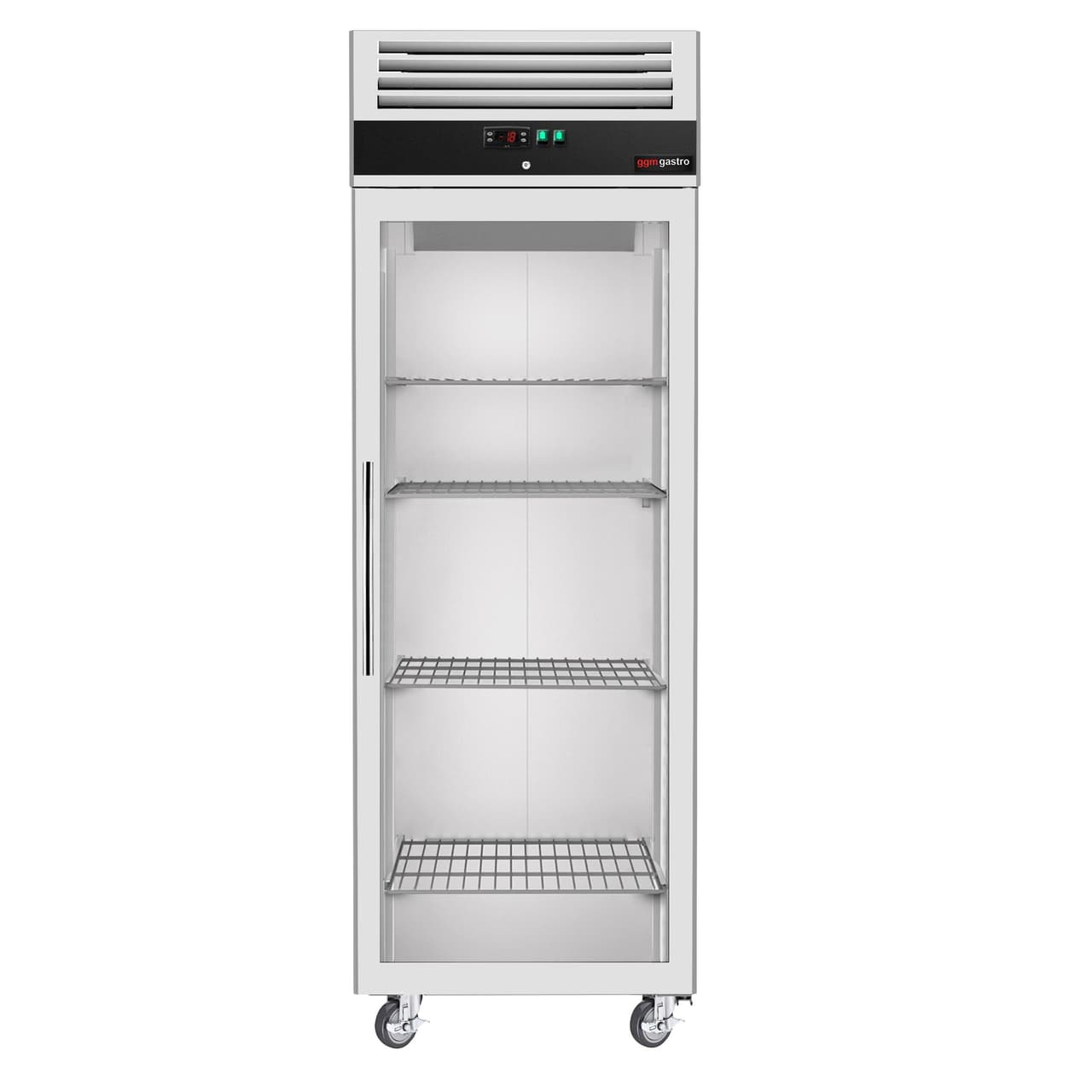 Tiefkühlschrank Edelstahl ECO - 600 Liter - mit 1 Glastür