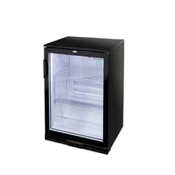 GASTRO-COOL | Barkühlschrank - 600mm - 128 Liter - mit 1 Glasflügeltür - Schwarz