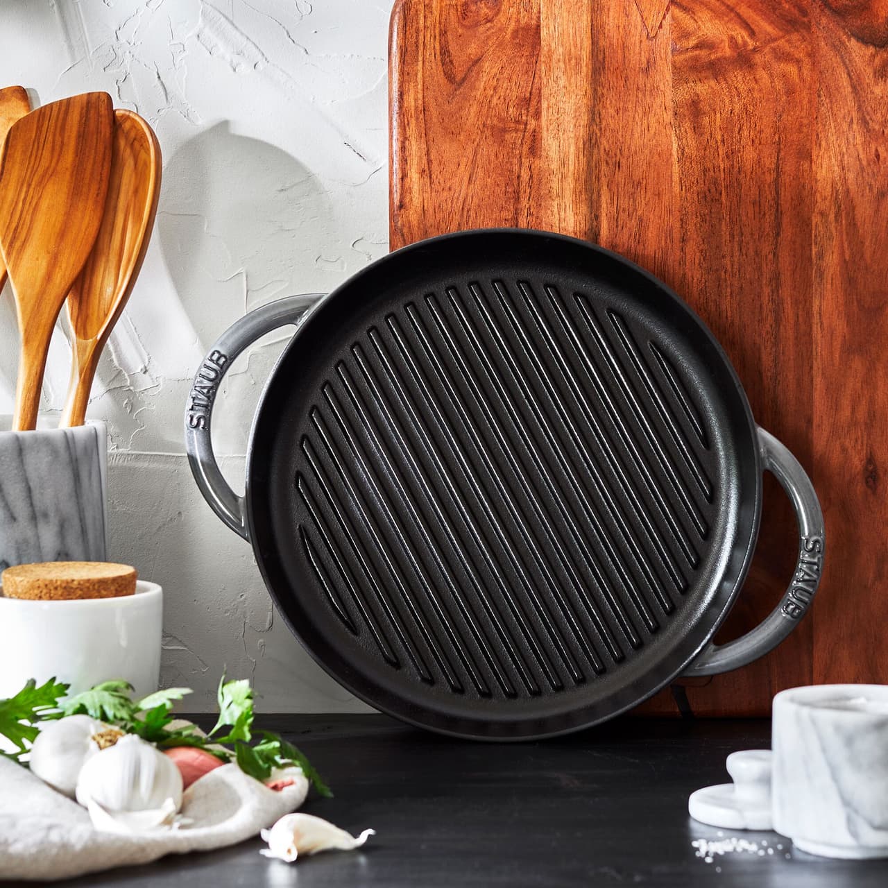 STAUB | GRILL PANS - Pure Grill - Ø 300mm - Gusseisen - Graphit-Grau