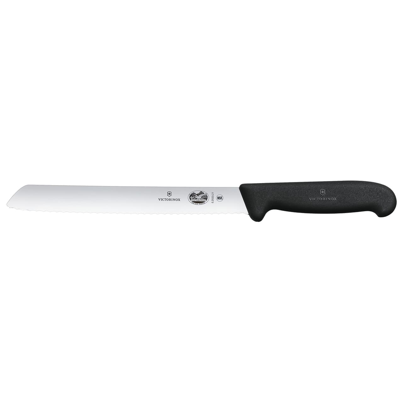 VICTORINOX | FIBROX - Brotmesser mit Wellenschliff - Klinge: 210mm