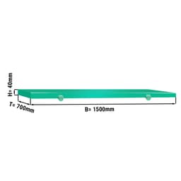 Schneideplatte für Arbeitstisch - 1500x700mm - Grün