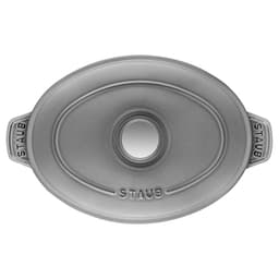 STAUB | SPECIALITIES - Ofenform mit Deckel - oval - 230mm - Gusseisen - Graphit-Grau