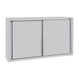 Edelstahl Wandhängeschrank ECO - 1400x400mm - mit Schiebetür 1000mm hoch