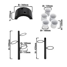 Besteckkasten/ Regal - mit 5 Behältern