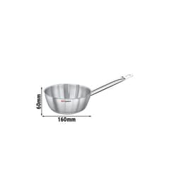 Stiel-Sauteuse - konische Form - Ø 160mm - Höhe: 60mm