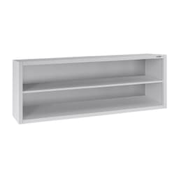 Edelstahl Wandhängeschrank ECO - 2000x400mm - ohne Schiebetür - 650mm hoch