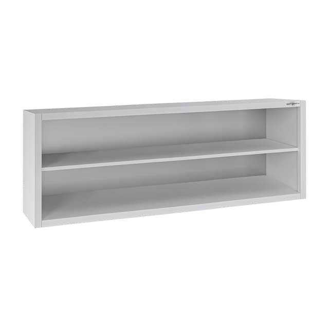 Edelstahl Wandhängeschrank ECO - 2000x400mm - ohne Schiebetür - 650mm hoch