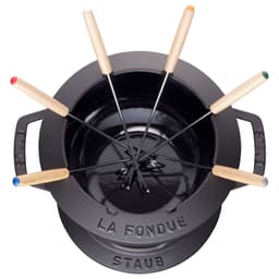 STAUB | SPECIALITIES - Fondue Set - Ø 200mm - Gusseisesn -Schwarz