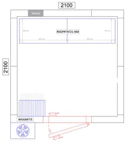 Regalset Aluminium (Eloxiert) - Bautiefe: 460mm