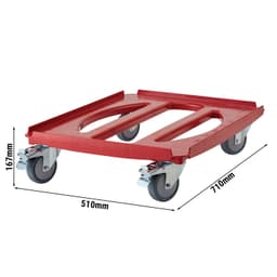 CAMBRO | CAMDOLLY® - Transportwagen - passend für EPP Boxen EN 60x40 - Rot