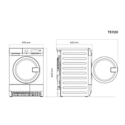 ELECTROLUX | myPRO TE1120 - Smartprofessioneller Wäschetrockner - 8kg - Kondens