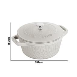 STAUB | LA COCOTTE - Cocotte - Ø 240mm - Gusseisen - Weisser Trüffel