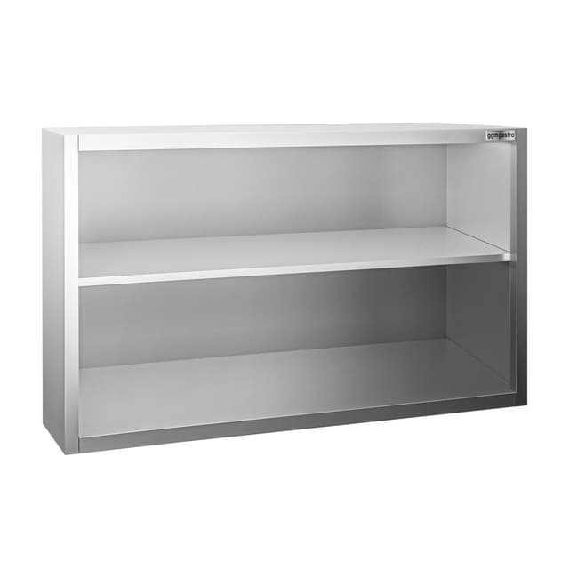 Edelstahl Wandhängeschrank PREMIUM - 1200x400mm - ohne Schiebetür - 800mm hoch